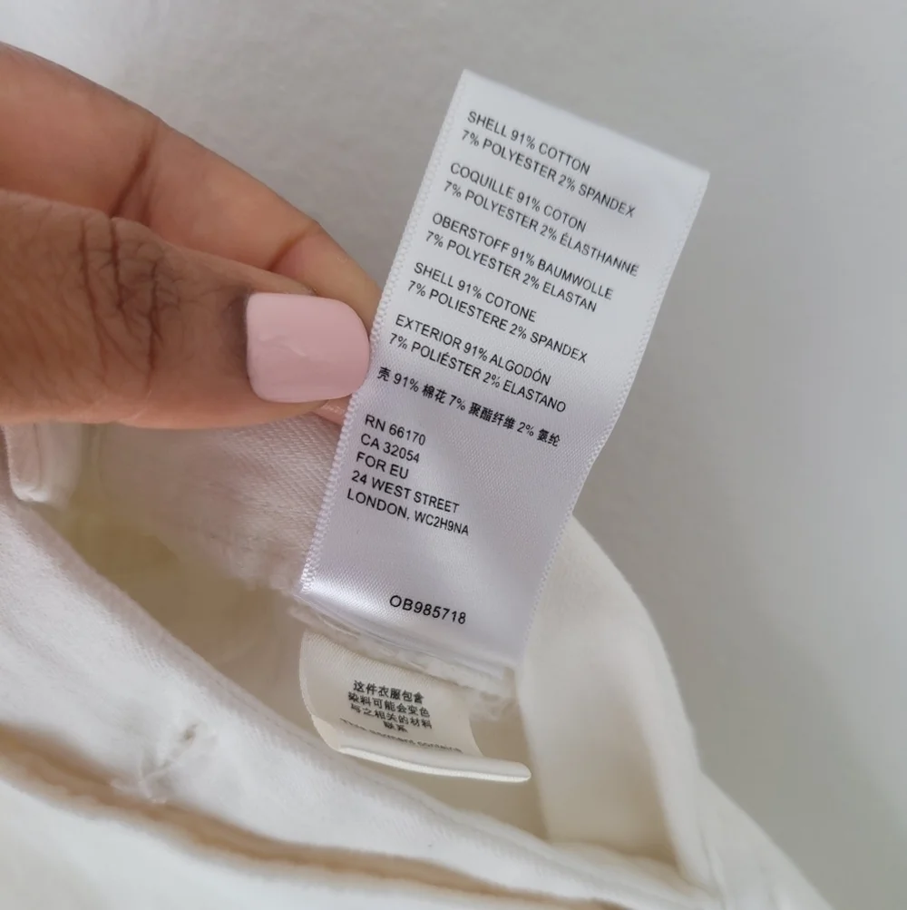 Pilcro and the Letterpress By Anthropologie Off White Jeans Overalls Size 26